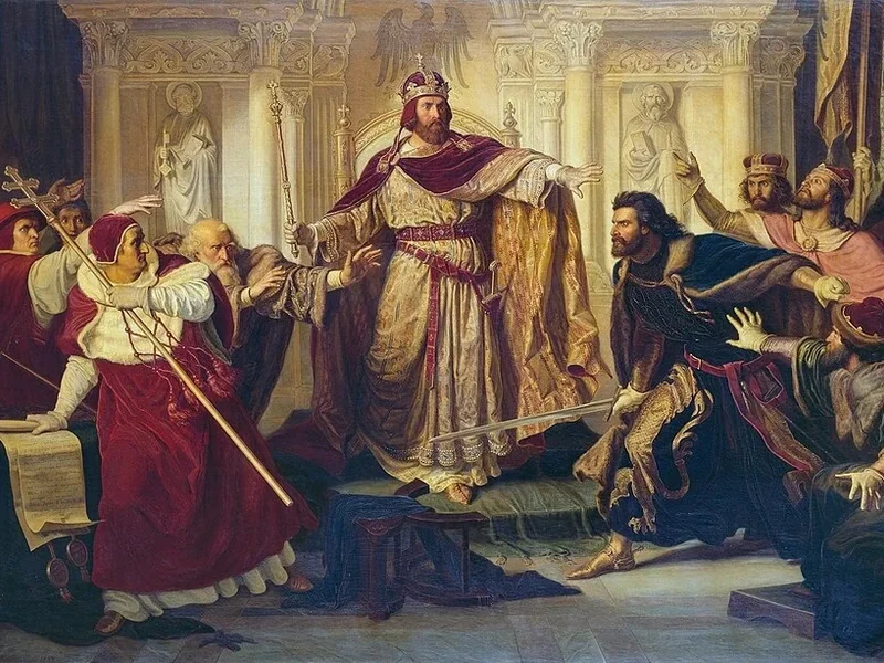 1809-Hermann Freihold Plüddemann - Federico Barbarossa a Besançon